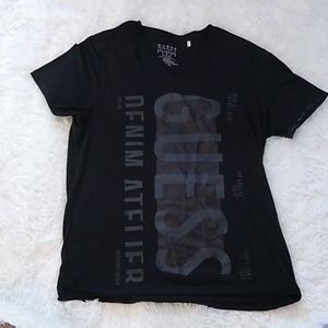 Guess Mens Tee V-neck